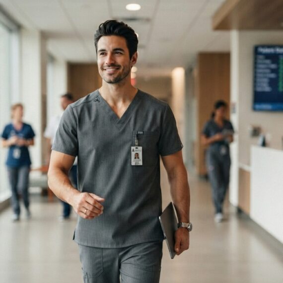 Professional Men Medical Scrub Uniform – Comfort, Function & Quality